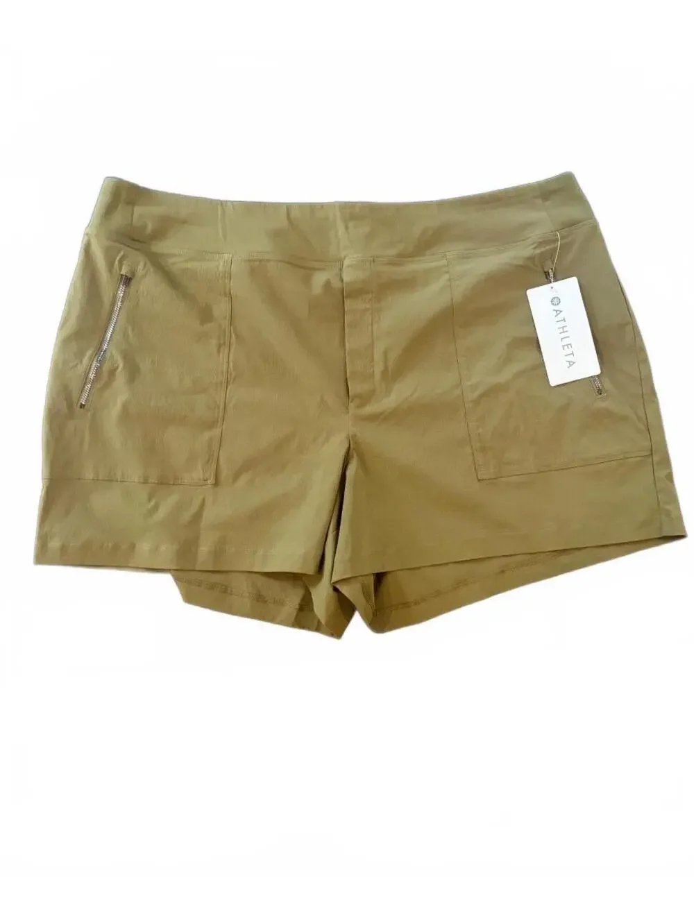 Athleta Trekkie North Shorts NWT! Women’s Size 22 Olive Green